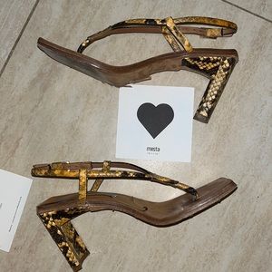 Miista snakeskin sandals